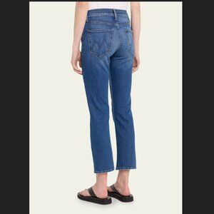 MOTHER The Mid Rise Rider Ankle Blue Straight Denim Jeans 32